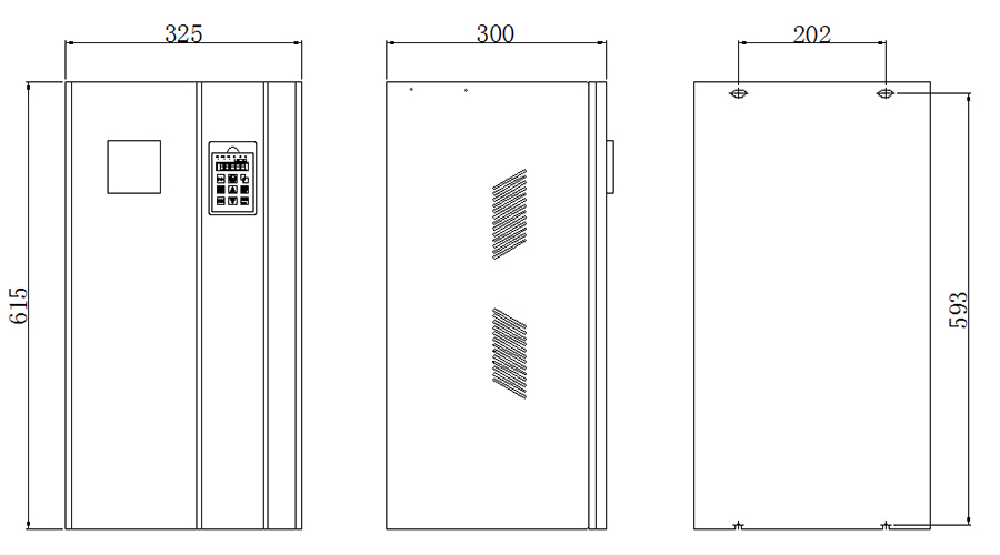 Fonte de alimentação para o aquecimento por indução 40-80 Kw (Montado na parede)